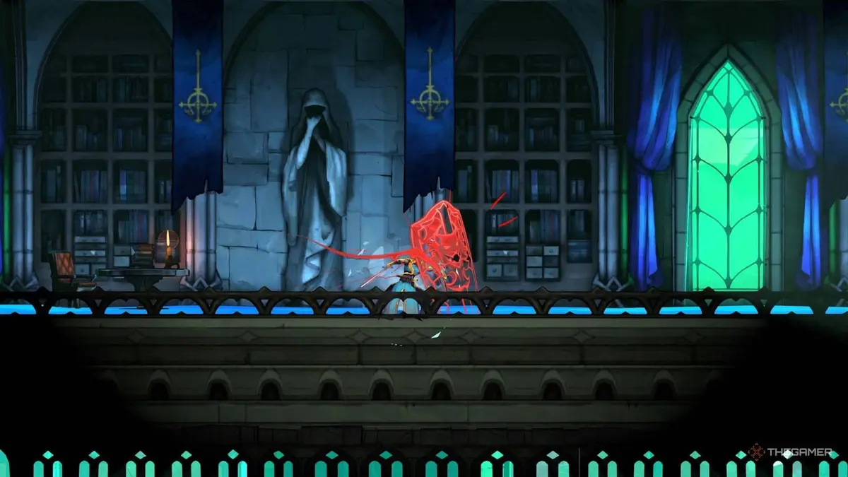 Rose using Alucard's Sword and Shield in Castlevania: Belmont's Curse.