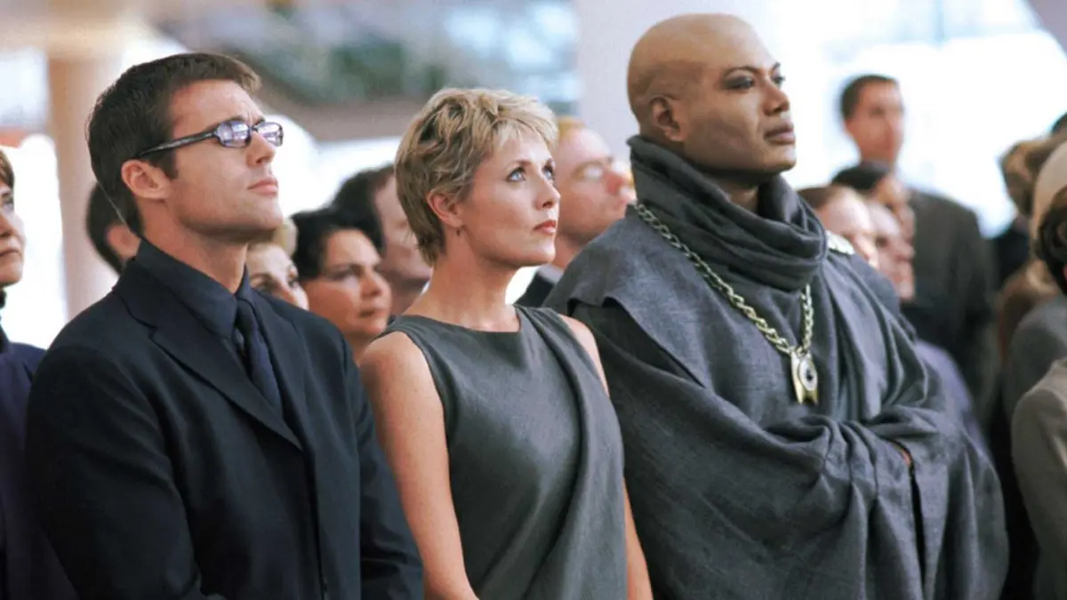 Stargate SG-1 crew at ceremony season 4