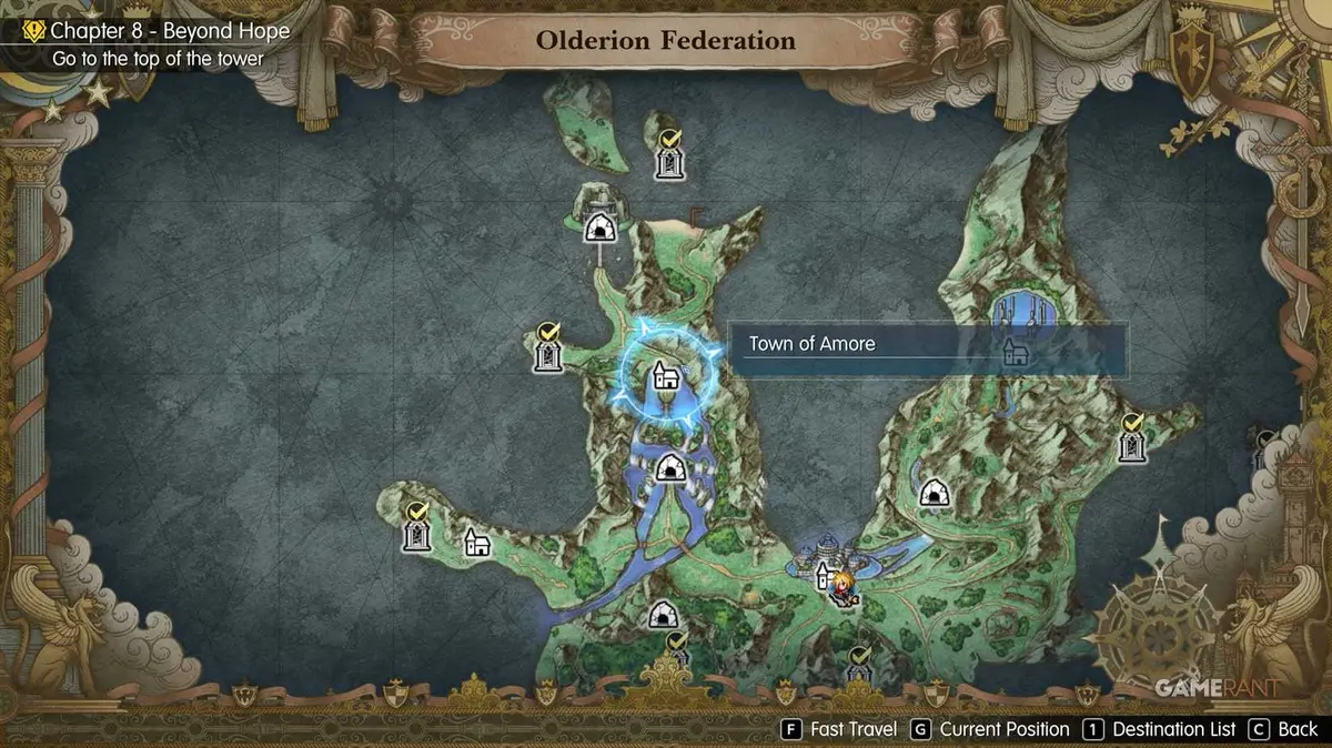 Town of Amore Location