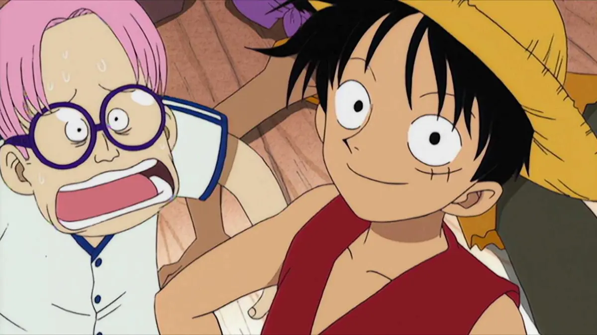 Koby and Luffy in the First episode of One Piece
