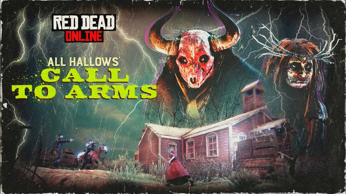 Promotional image for Red Dead Online's Call to Arms