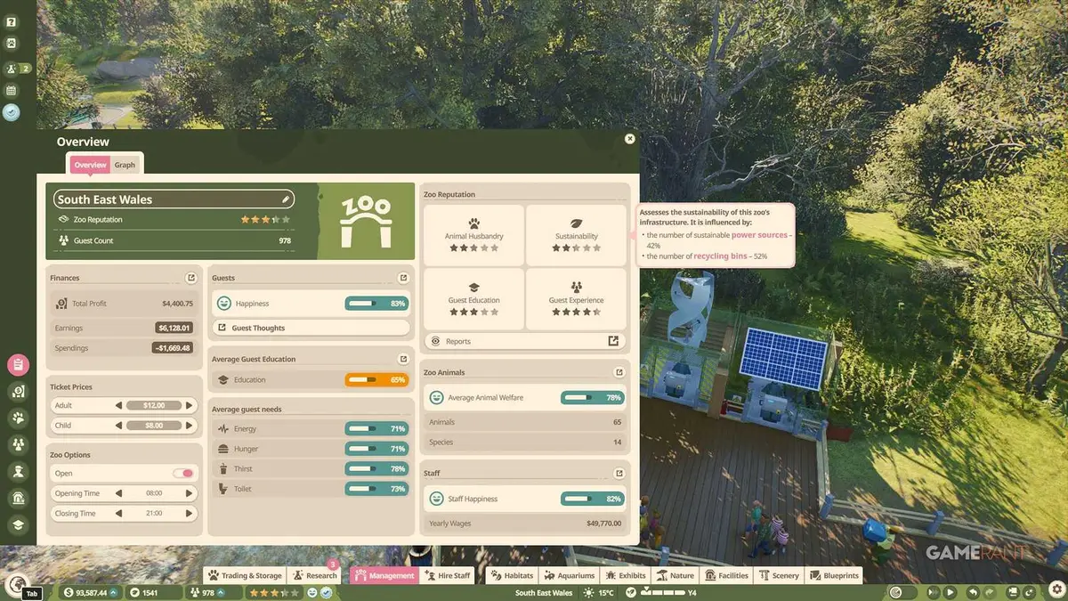 Planet Zoo 2 - Sustainability