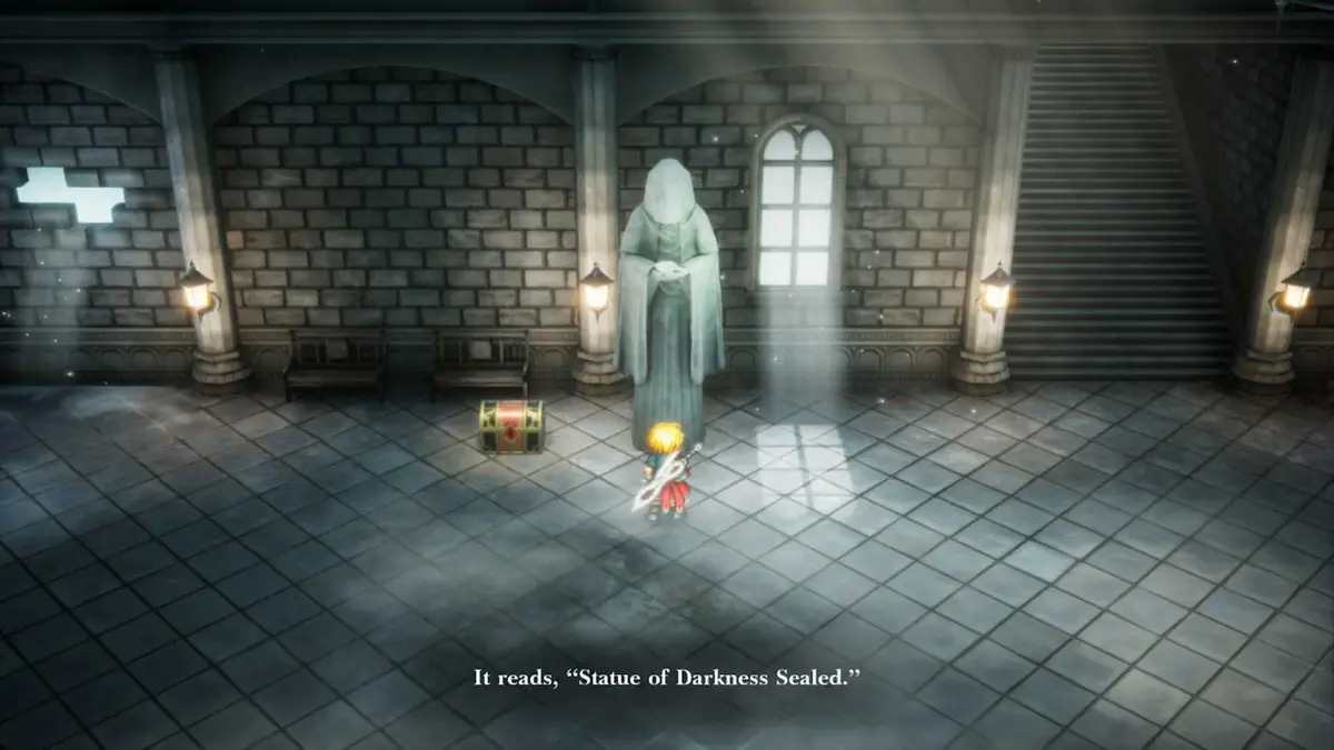 The darkness sealed statue in Final Fantasy Resonance