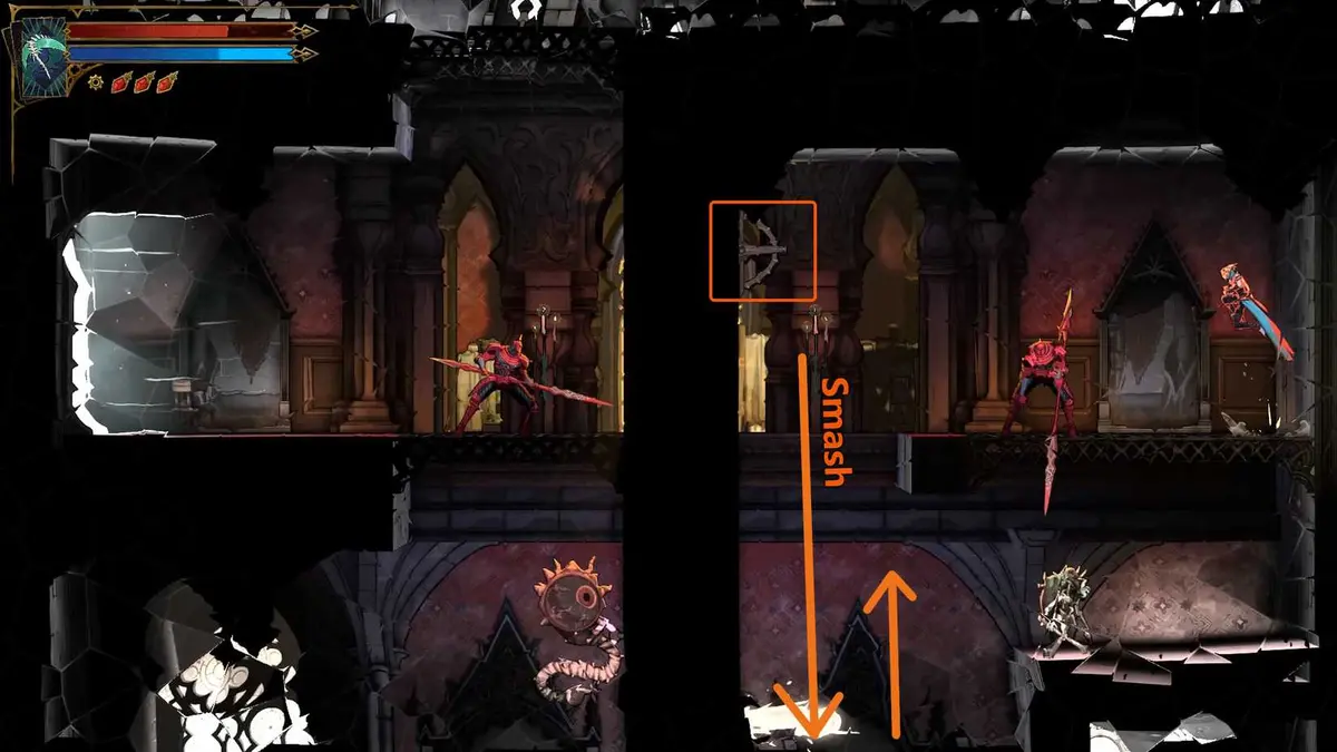 how to navigate hall of mirrors guide 14 in Castlevania Belmont's Curse
