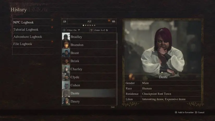 A picture of Dante - Dragon's Dogma 2