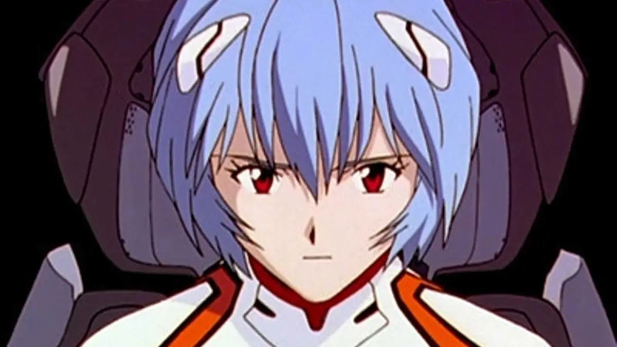 Rei Ayanami piloting her Eva in Neon Genesis Evangelion.
