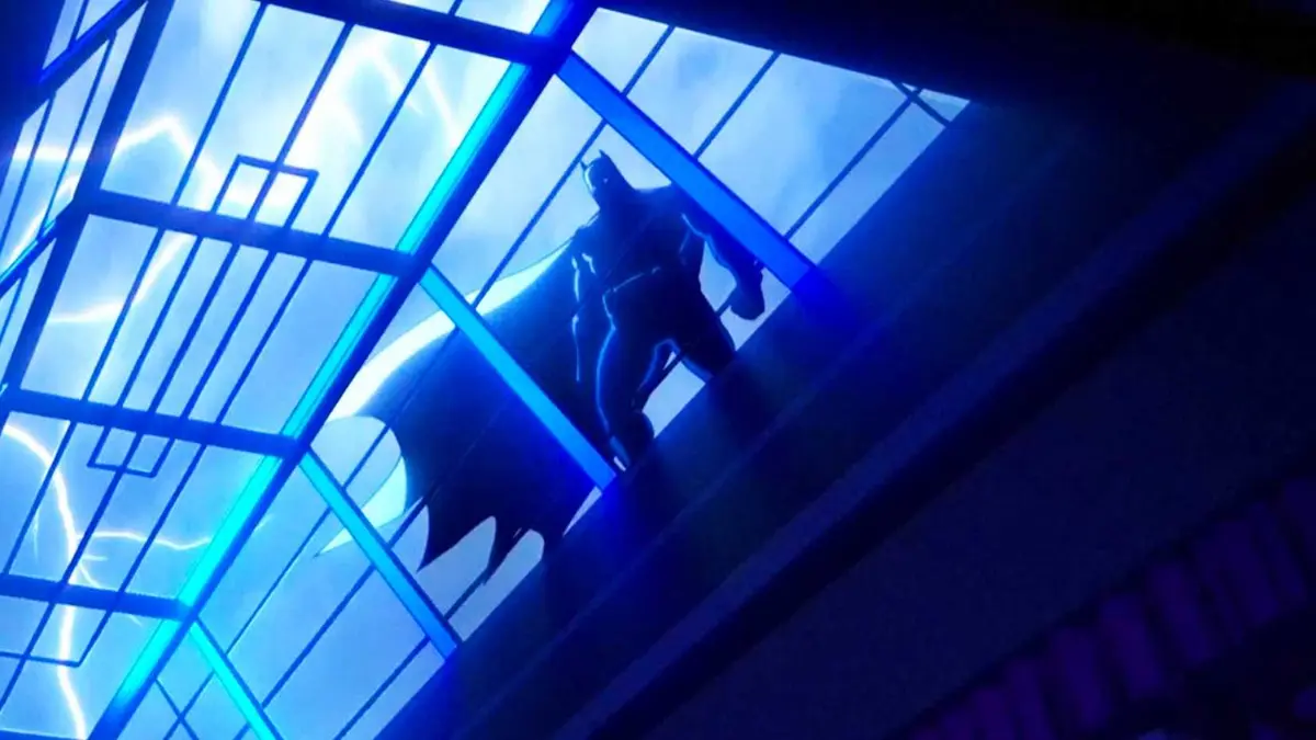 Batman in the shadows in Creature Commandos