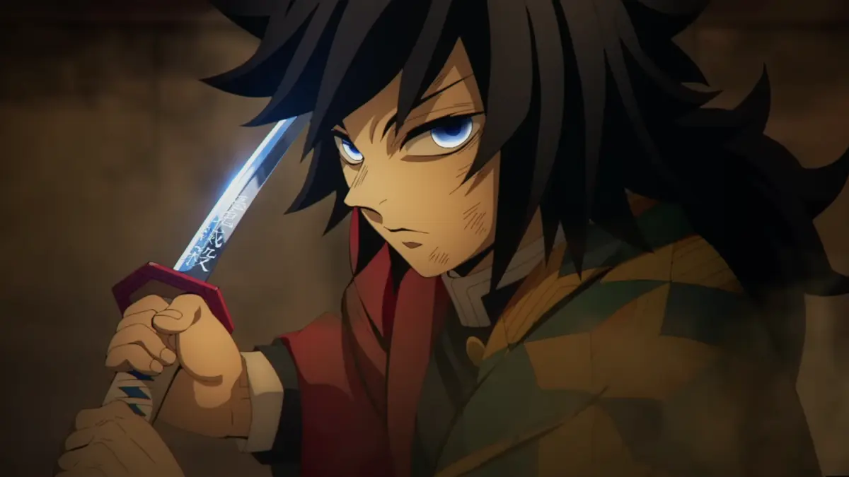 Demon Slayer"s Giyu Tomioka Fighting Akaza