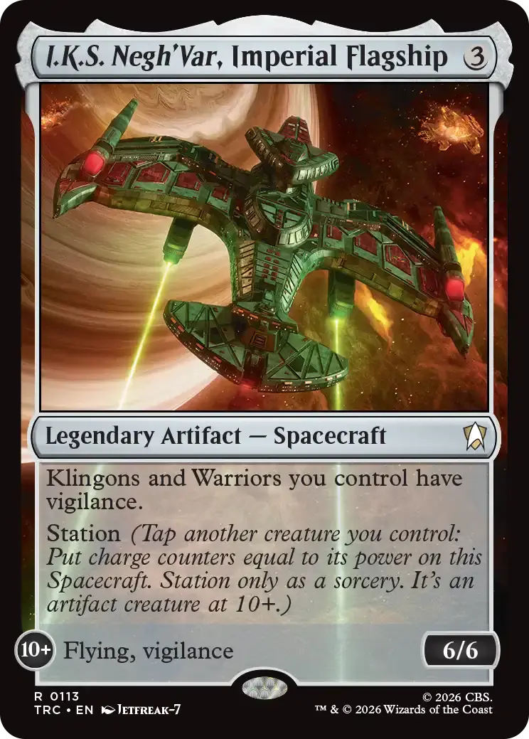 Negh.Var Spacecraft Star Trek MTG.