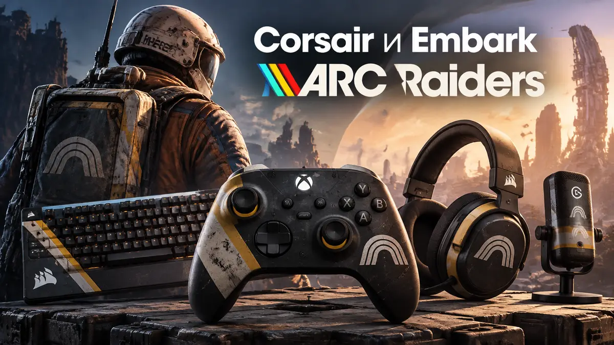 Игровые контроллеры и аксессуары Corsair в стиле экстракшен-шутера ARC Raiders