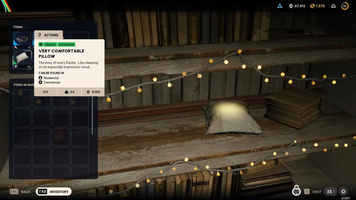 You can Store Certain Items in Shelves in your Outpost