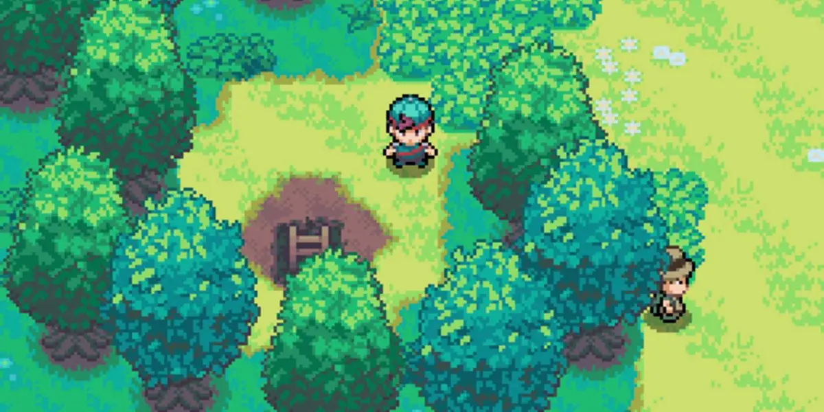 Pokemon Echo screenshot of protagonist in forest