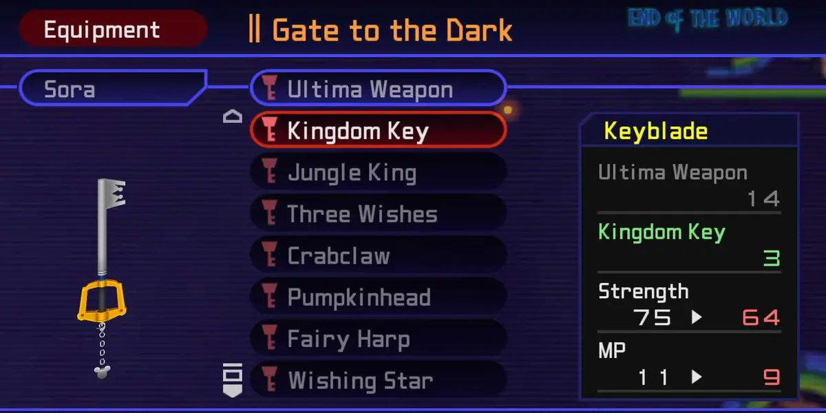 The Kingdom Key in Kingdom Hearts