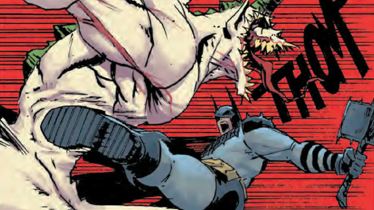 Absolute Joker and Absolute Batman fight in Absolute Batman #25