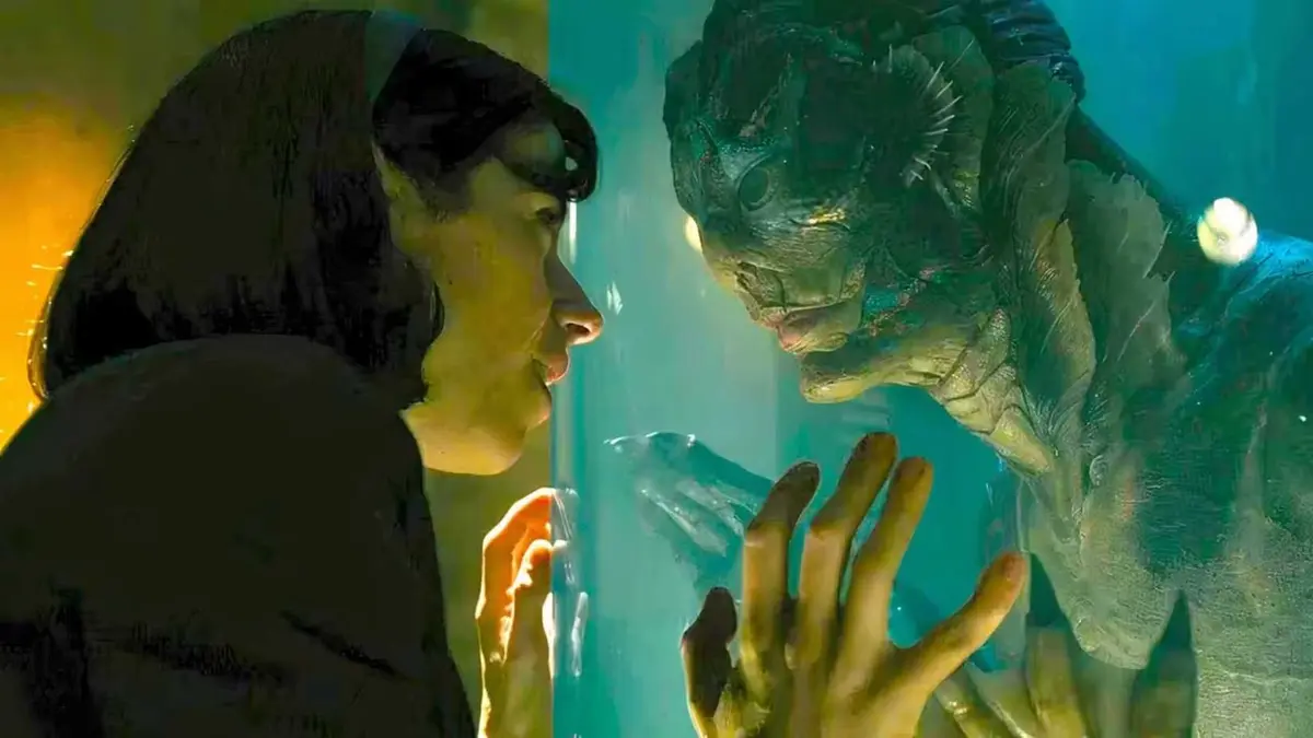 Sally Hawkins and Doug Jones in The Shape of Water