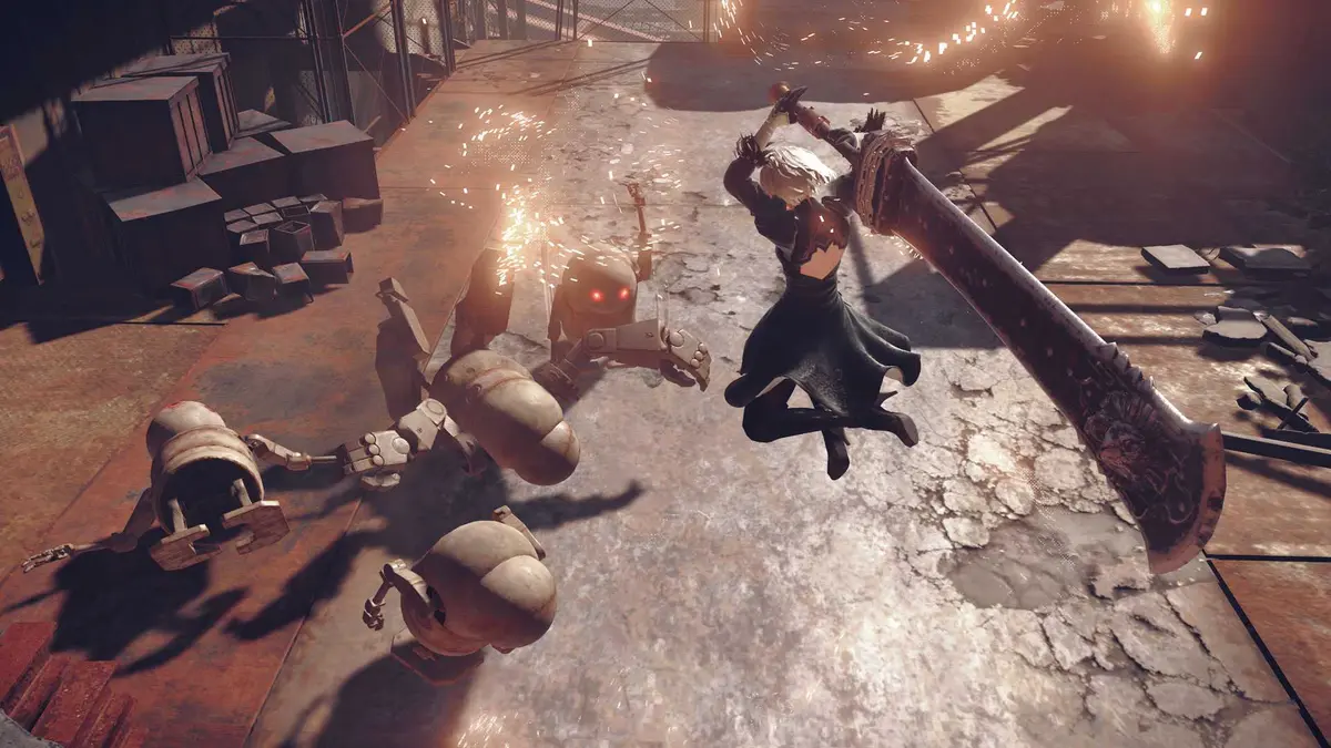Nier Automata Sword Combat
