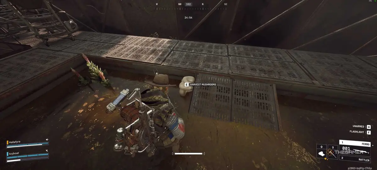 Mushroom being found in Arc Raiders.
