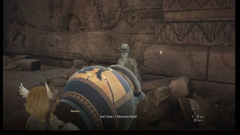 Arisen delivered the amphora to Ser Maurits - Dragon's Dogma 2