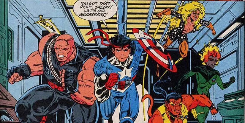Guardians of the Galaxy Captain America's shield Vance Astro Charlie-27 Nikki Aleta Ogord Yellowjacket Talon