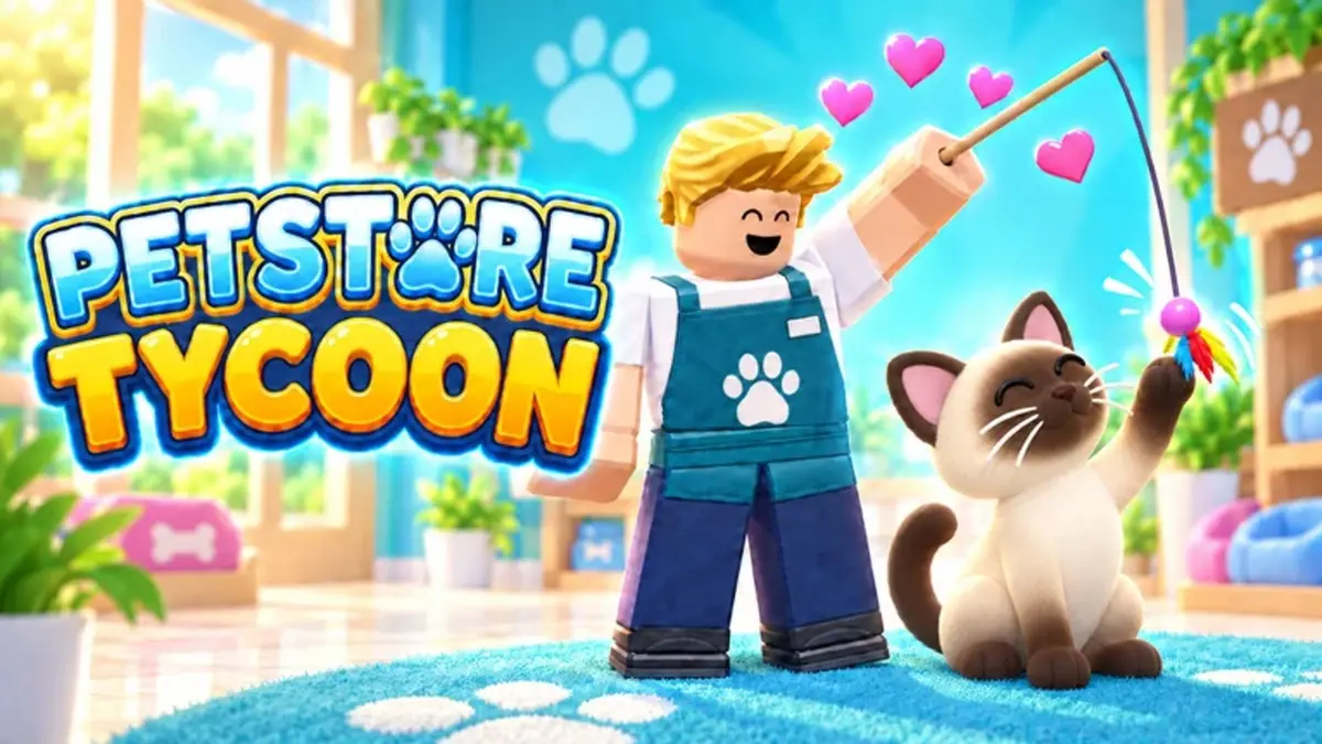 An official Pet Store Tycoon image from the experience's Roblox page.