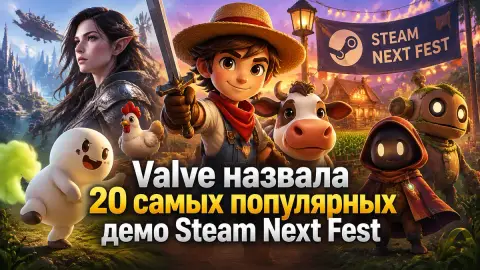Valve назвала 20 самых популярных демо Steam Next Fest