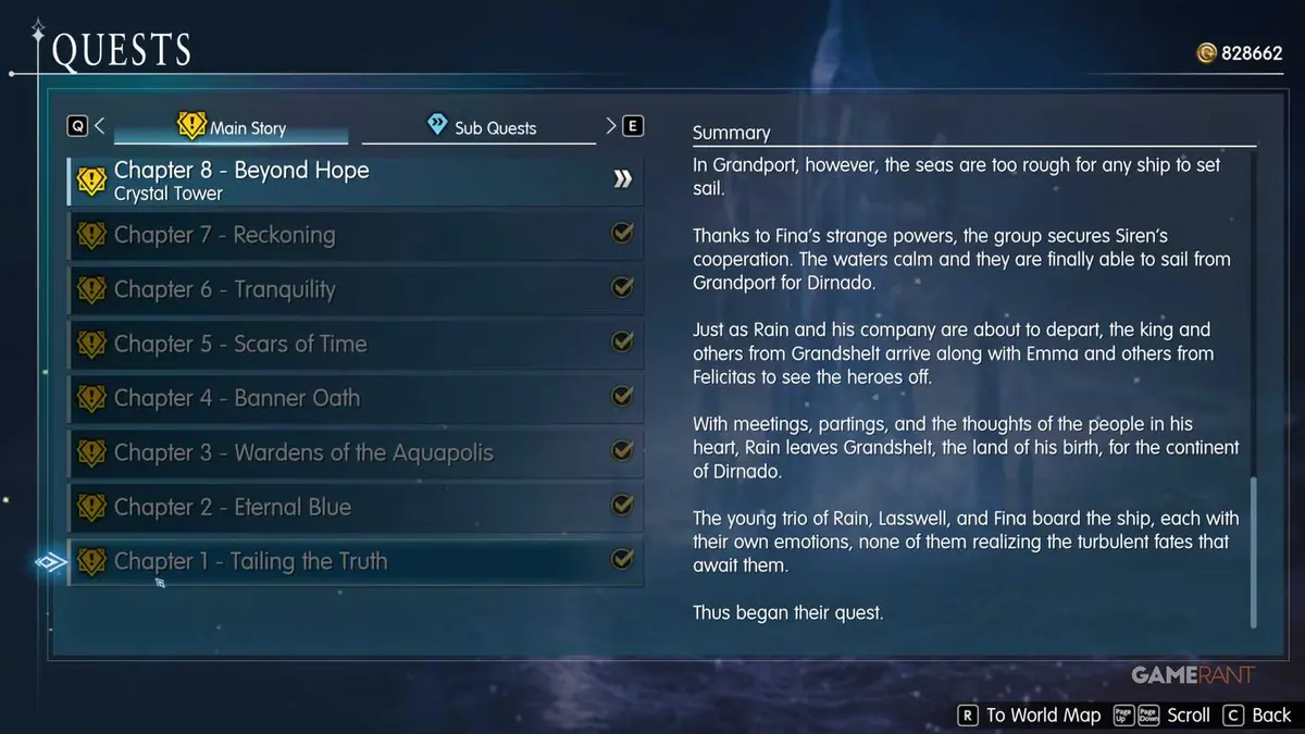 All Chapters in Final Fantasy Resonance