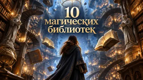 10 магических библиотек из фэнтези-книг для книголюбов