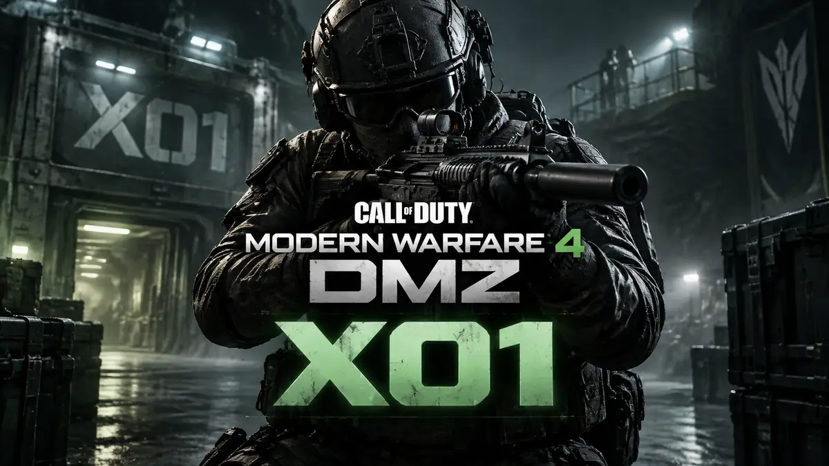 Боец спецназа на темной базе в стиле Call of Duty Modern Warfare 4