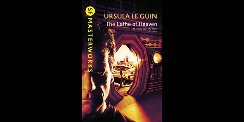 The cover of the novel The Lathe of Heaven