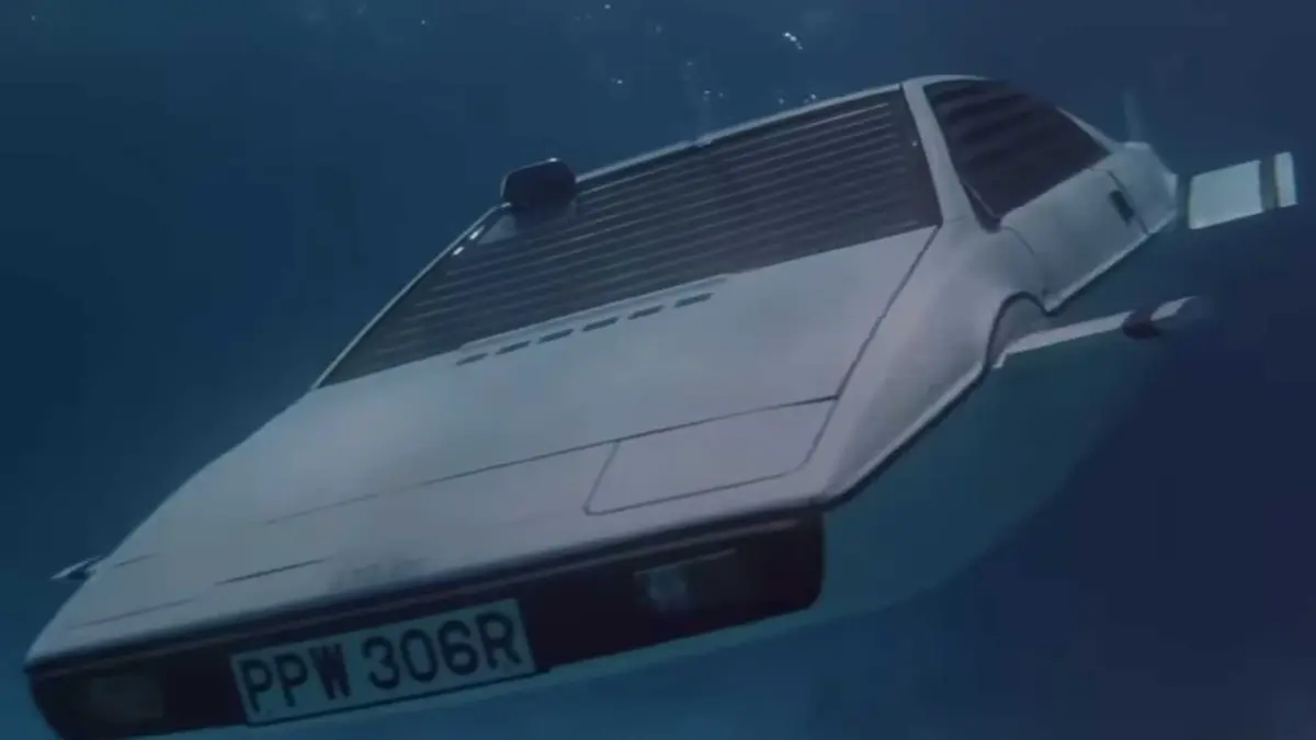 The lotus submarine car from The Spy Who Loved Me