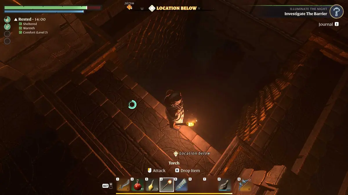Enshrouded Veilwater Basin spire third floor pool