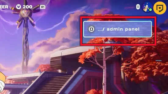 Fortnite Lobby Hack codes: An image of the Admin Panel in Fortnite Chapter 7 Season 4.