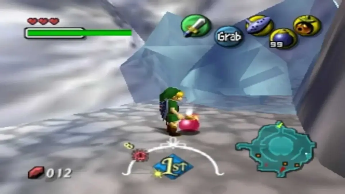 The Legend Of Zelda Majora's Mask Link Places Bomb (1)