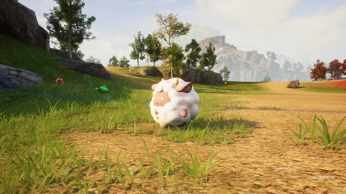 Angry Lamball stalking around with a bounty hunter behind them.
