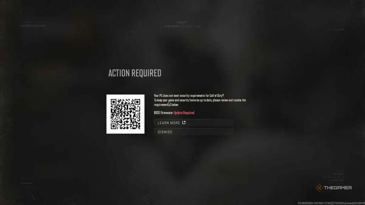 Secure boot needed in Call of Duty Modern Warfare 4.