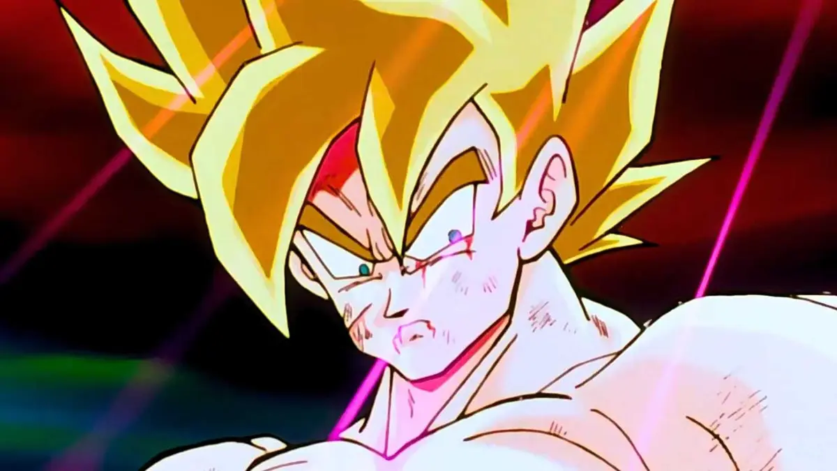 Goku in Super Saiyan form in Dragon Ball Z