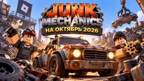 Коды Junk Mechanics на октябрь 2026: Cash и Premium Keys