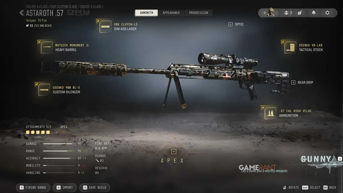 Best Astaroth .57 Sniper Build DMZ - Modern Warfare 4