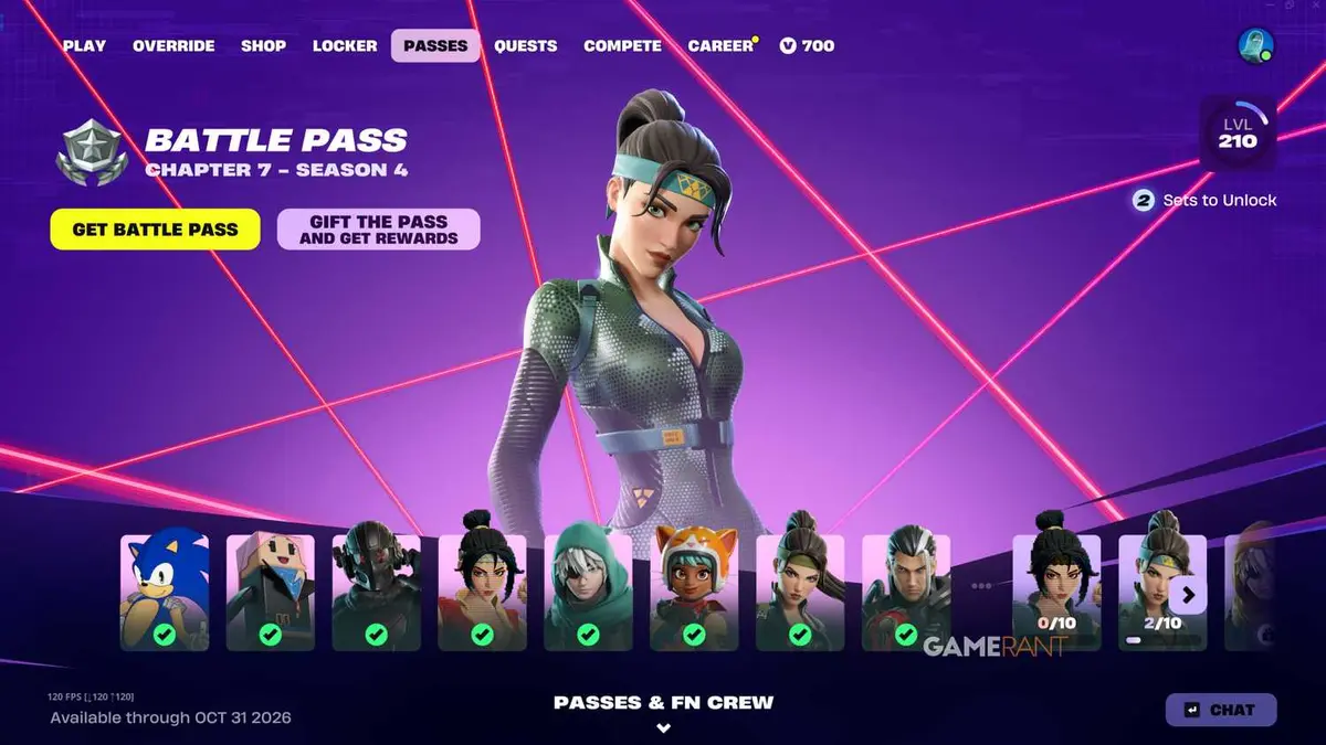 ​​​​​​​Complete the Fortnite Override Battle Pass - 1