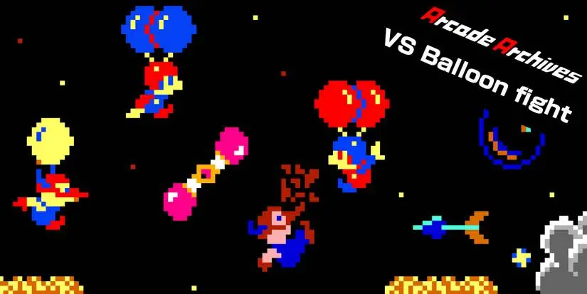 Players from Balloon Fight multiplayer