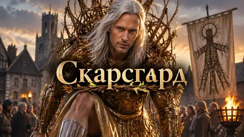 Скарсгард: юбка, золотой костюм и парик в промотуре Wicker