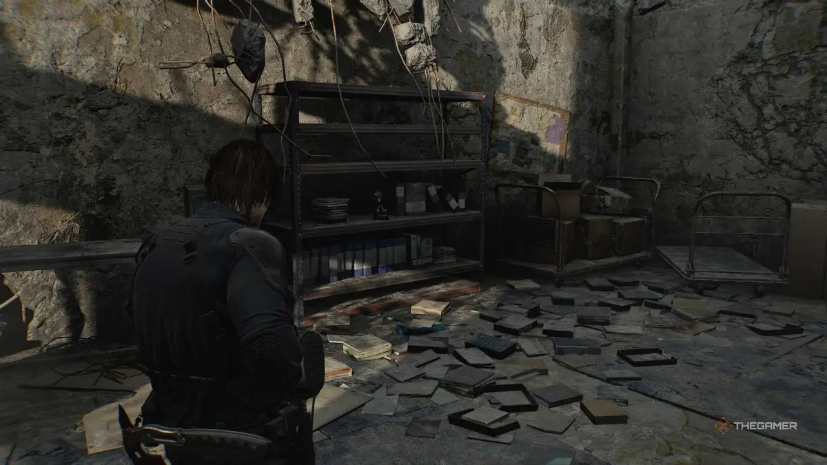 A player finding all Mr Raccoon statues in Resident Evil Requiem.