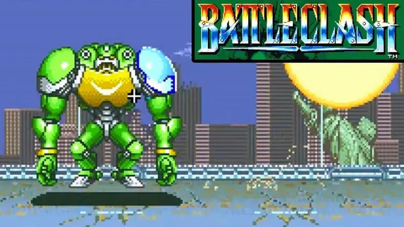 Battle Clash snes title screen