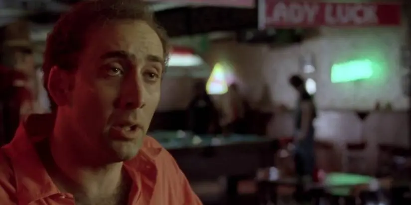 Nicolas Cage looks dreary in Leaving Las Vegas