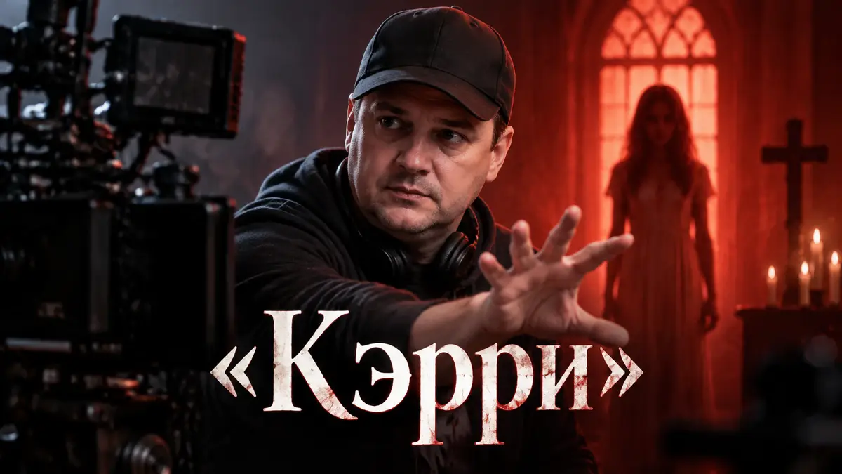 Режиссёр Майк Флэнаган на съёмочной площадке мистического сериала для Prime Video
