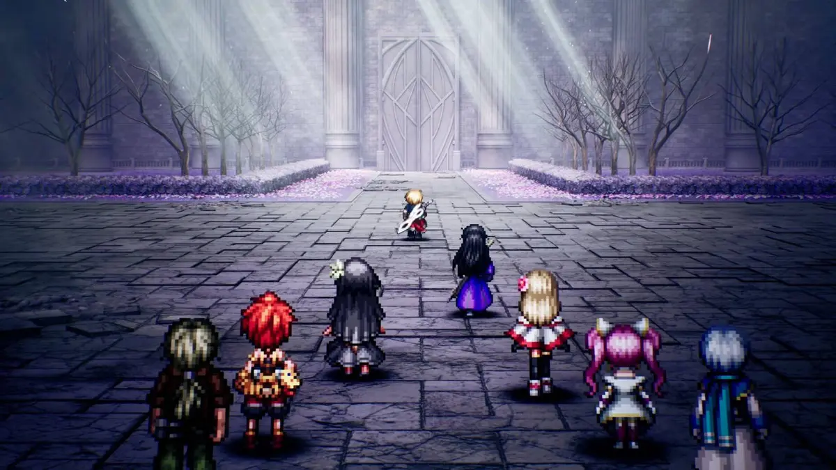 A Final Fantasy Resonance screenhot showing all party members