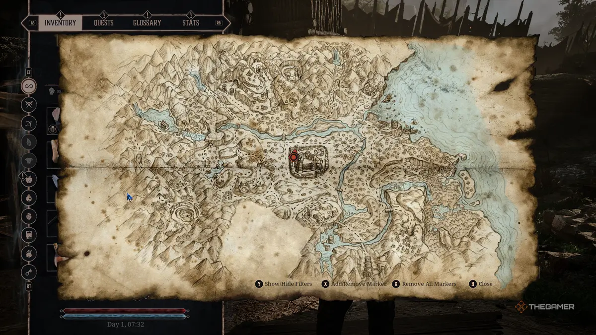 Gothic 1 Remake map of the colony.