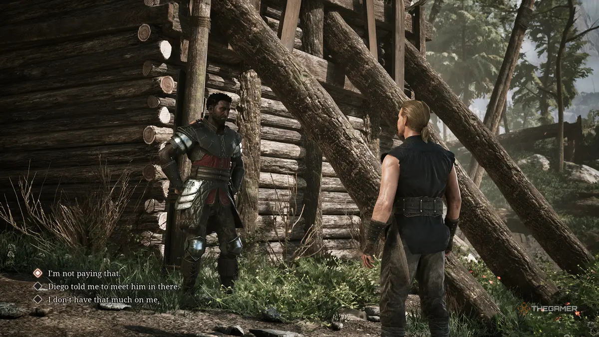 Gothic 1 Remake speaking to Jackal.
