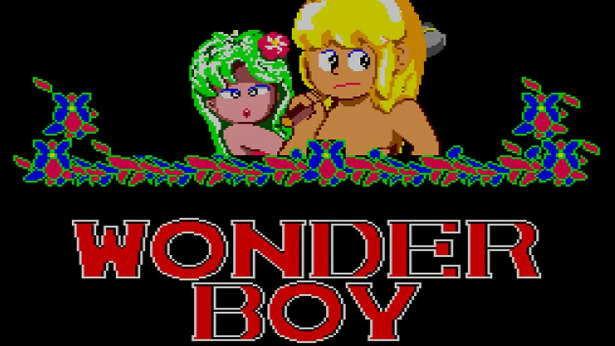 Wonder Boy game screen 1986