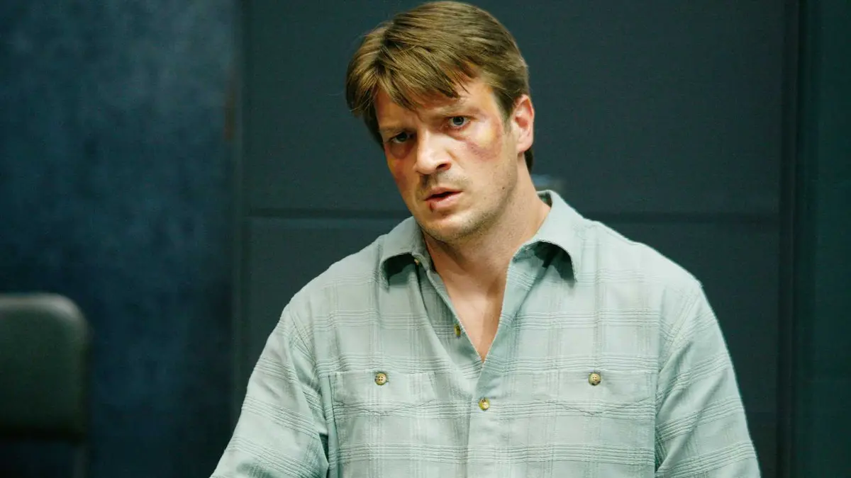 Nathan Fillion with a black eye.